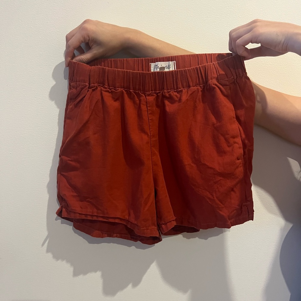 Madewell red shorts